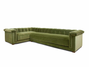 Угловой диван из ткани