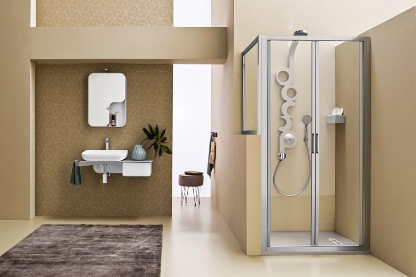 ARBLU Душевой уголок угловой с распашной дверцей Mercurio sun-id-1345065 - Вид №1