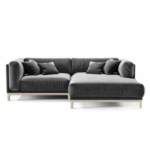 Диван Case угловой темно-серый на светлых ножках THE IDEA ДИЗАЙНЕРСКИЕ 210551 Серый