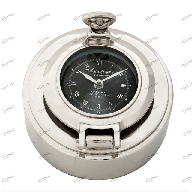 Часы Porthole от Eichholtz EICHHOLTZ ДИЗАЙНЕРСКИЕ, EICHHOLTZ 062391 Хром;черный 