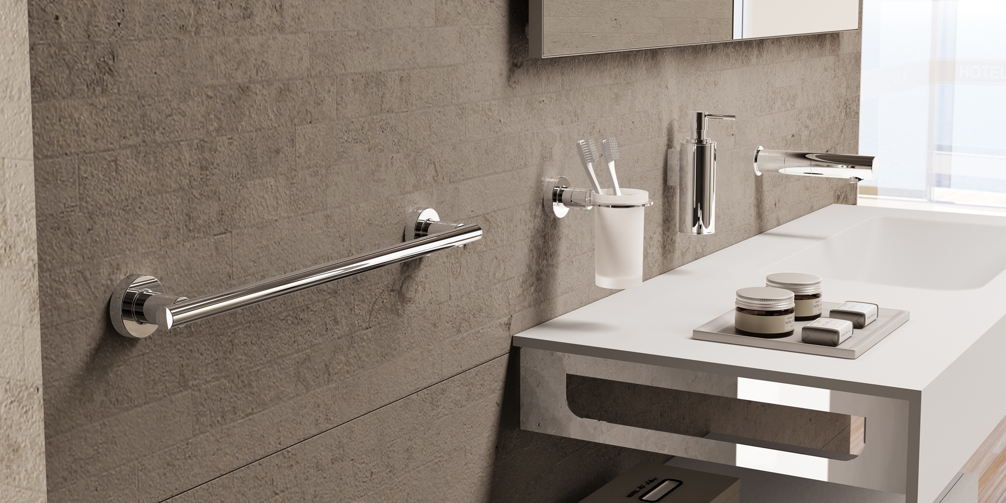 Sonia Полотенцедержатель 300 мм Tecno Project Хром 116799 - Вид №2