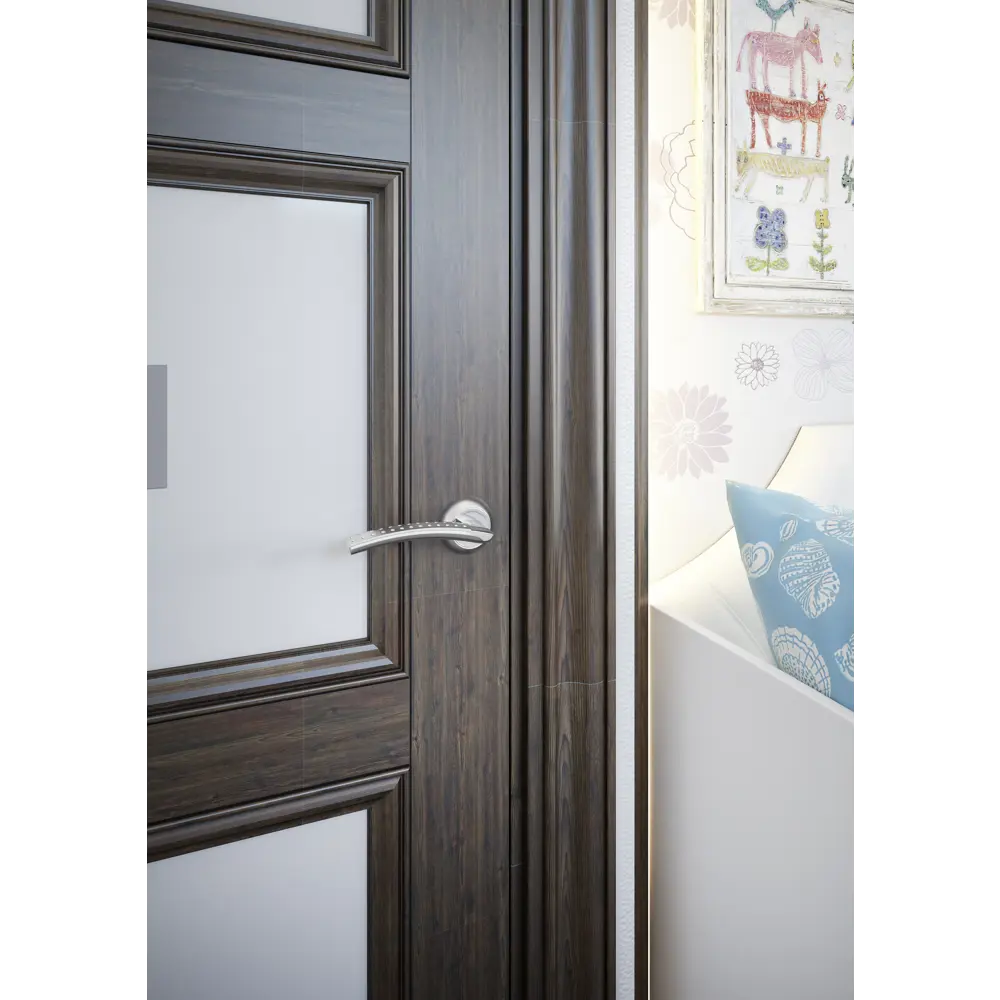 Ручки на розетке Proffero LA-726 цвет хром матовый 84792285 STLM-2029268 Santreyd  - Вид №5