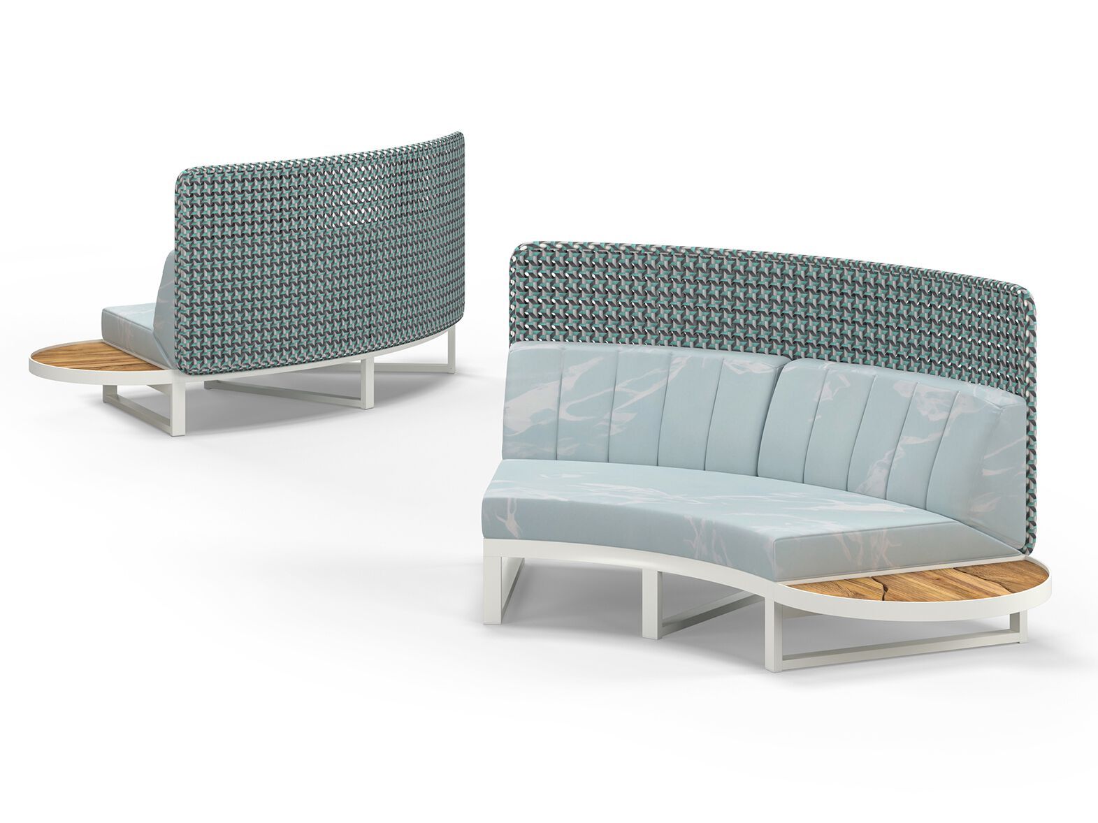 Изогнутый модульный садовый диван с высокой спинкой MAMAGREEN Munia ARCH-00073145 - Вид №8