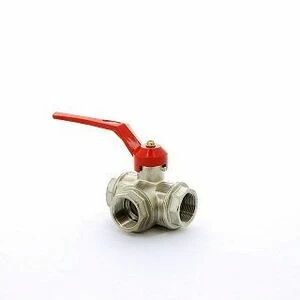 Кран шаровый ITAP 3-ходовой 1/2" тип L ручка