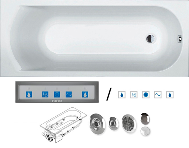 BB6400500000000_pro6 Ванна Riho Miami Santreyd - Вид №1