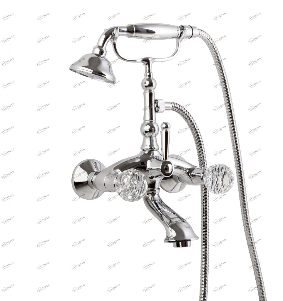 Смеситель для ванны с ручным душем Cezares ATLANTIS-VD-01-Sw/M