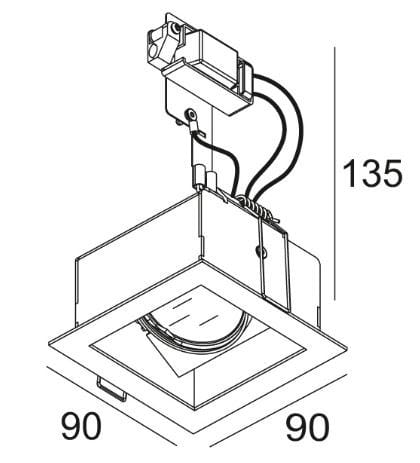 Квадратный поворотный прожектор Deltalight Carree ARCH-00049941 - Вид №6