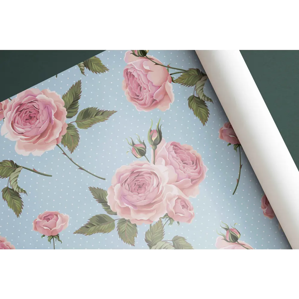 Симфония - Упаковочная бумага «Летние розы» для праздничного оформления 85262959 STLM-0060603 - Вид №1