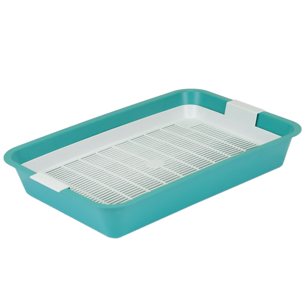 ПР0058891 Туалет для кошек с сеткой 40х26х6,5см,бирюзовый Дарэленд 