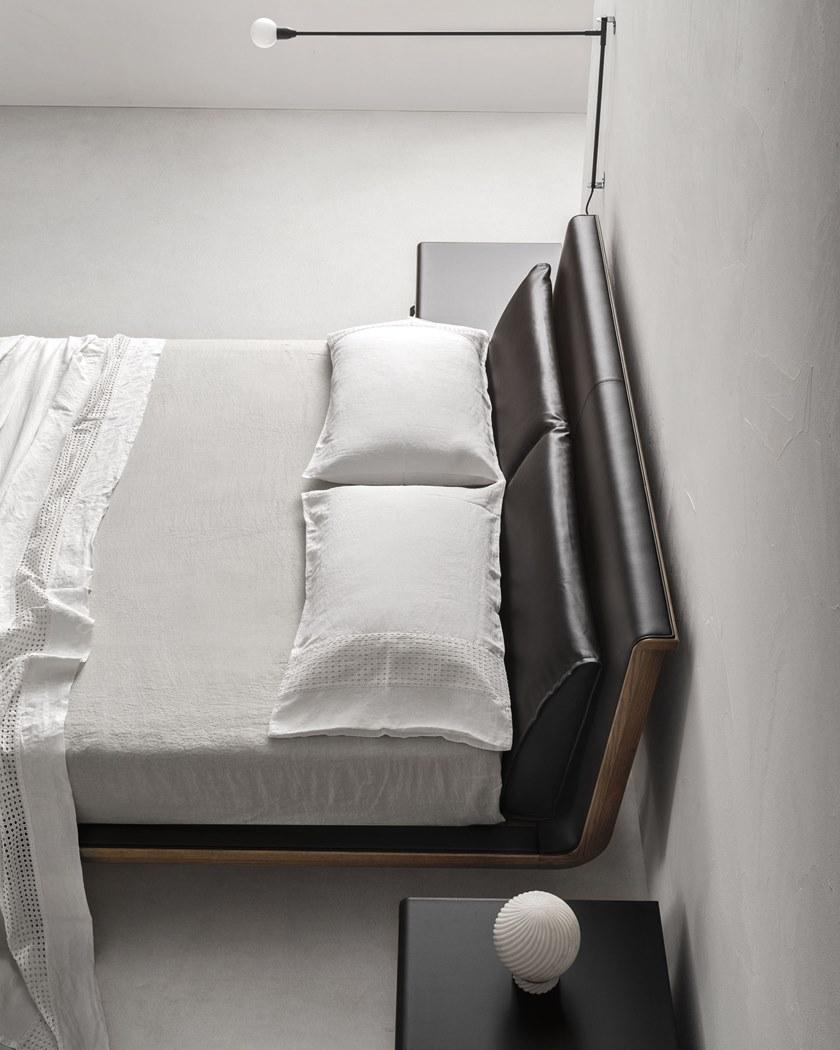 ZANETTE Кровать из орехового дерева с мягким изголовьем Aragona sun-id-1481783 - Вид №3