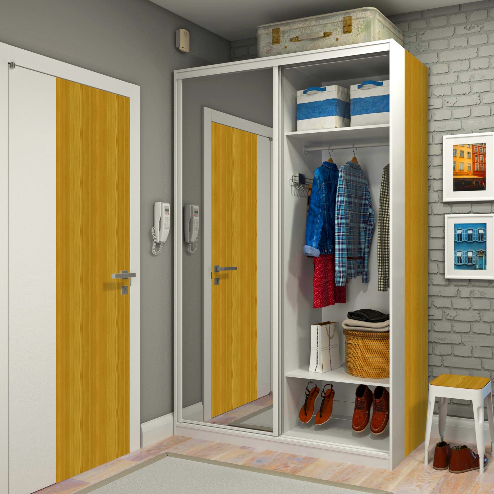 14111465 Пленка самоклеящаяся 104-0, 0.45х2 м, цвет светлый ясень Santreyd  - Вид №1