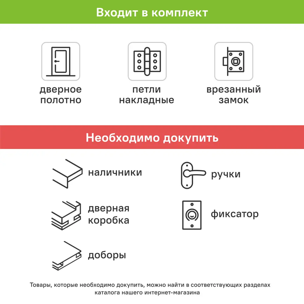Дверь межкомнатная со стеклом Аккорд 60x200 см Hardflex цвет светло-серый с замком и петлями 89407901 STLM-2177511 PORTIKA  - Вид №5