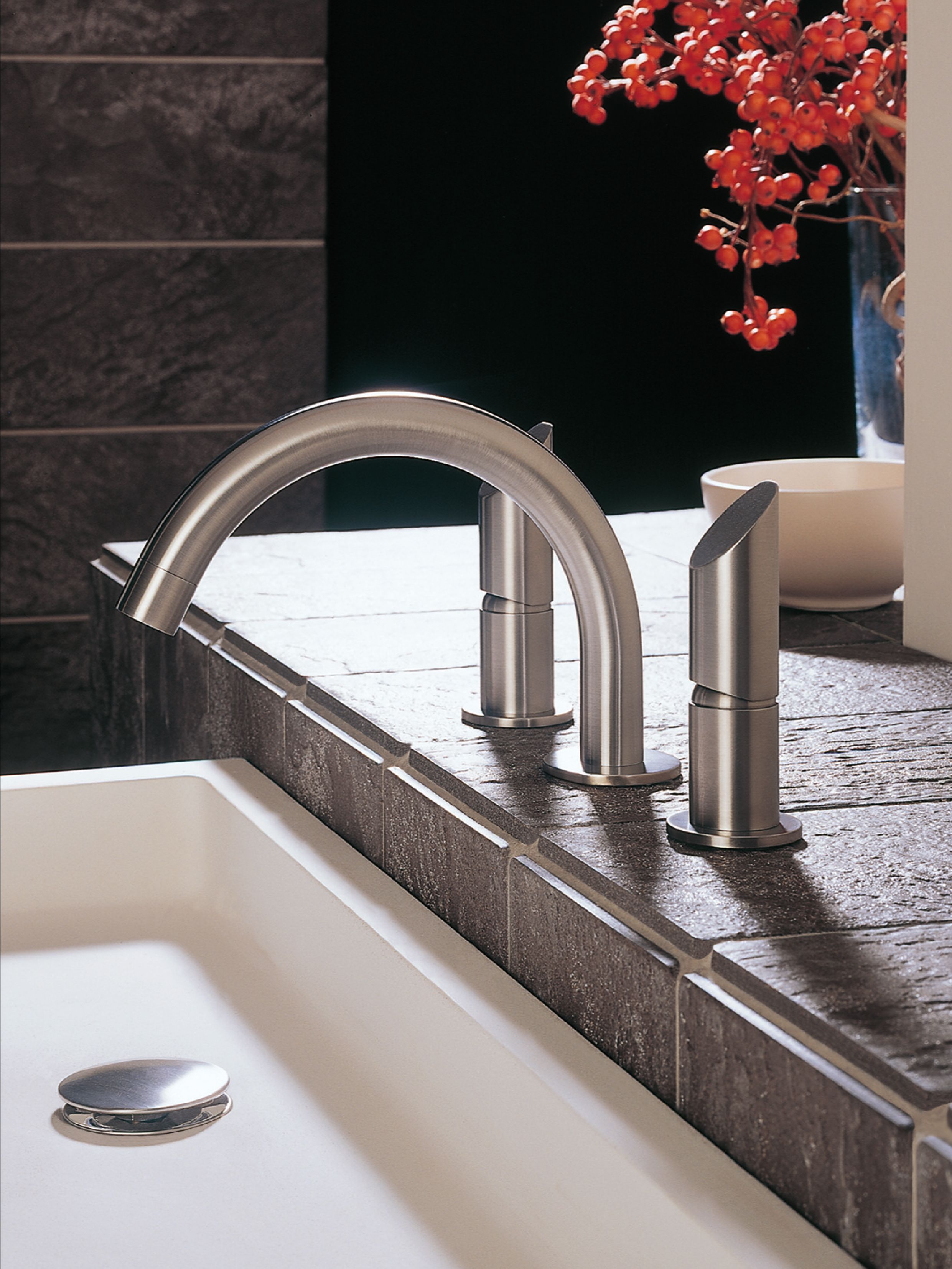 Смеситель для раковины с 3 отверстиями из нержавеющей стали MGS ARCH-00028216 - Вид №1