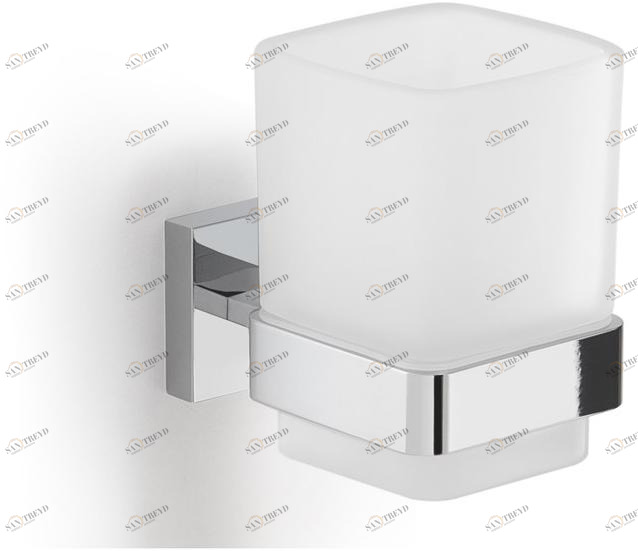 GEDY Настенный держатель зубных щеток из матового стекла Elba A010