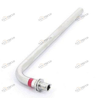 REHAU Угол с трубкой 250 мм из нержавеющей стали для подключения радиатора 20x15мм 266262