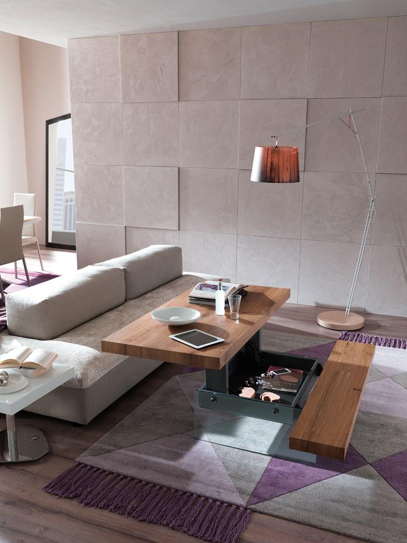 Ozzio Italia Регулируемый по высоте деревянный журнальный столик  T063  - Вид №2