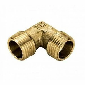 Колено НР 1/2"x1/2" латунь TIEMME