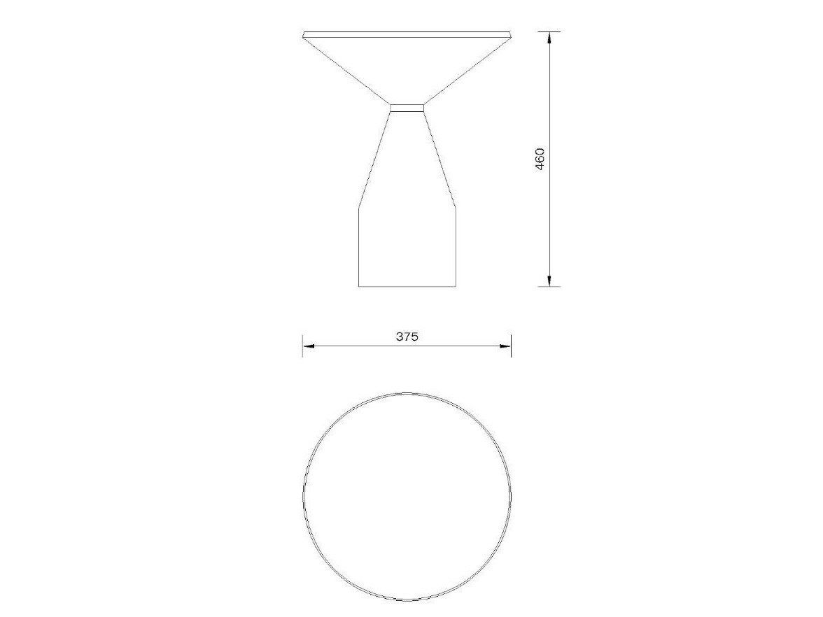 Круглый журнальный столик из ясеня и мрамора Morelato CINO ARCH-00009047 - Вид №3