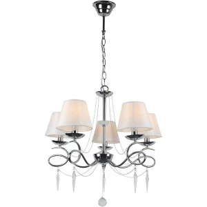 Подвесная люстра Omnilux Padru OML-53303-05 OMNILUX PADRU 187099 Белый