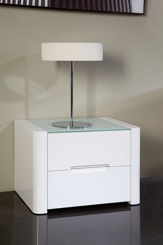 Тумбочка прикроватная белая Fiume 2 ESF FIUME 043974 Белый  - Вид №1