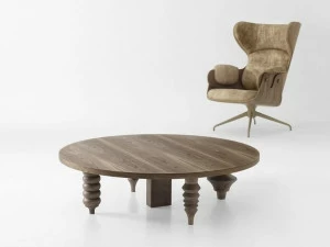 BD Barcelona Design Круглый журнальный столик из мдф Multileg