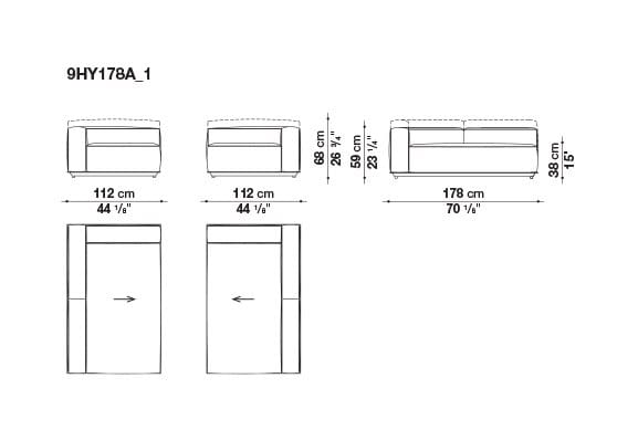 Ткань сад диван B&B Italia Outdoor HYBRID ARCH-00117020 - Вид №16