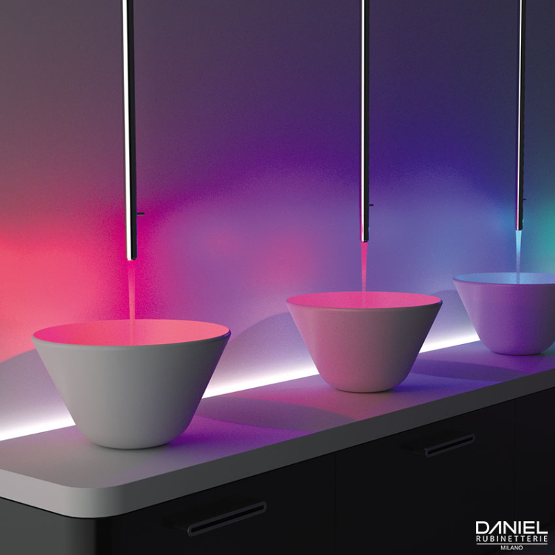 SL20703C Смеситель для раковины DANIEL RUBINETTERIE Colonne a soffitto - Вид №1