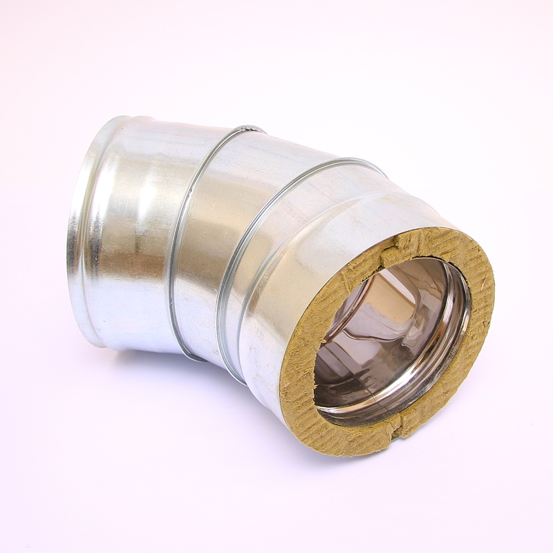 Сэндвич-колено 135" Ferrum Ф150х210 оцинкованная сталь (430/0,5мм) FD07150T4FC - Вид №1