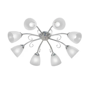 Потолочная люстра Vitaluce V3819-9/8PL VITALUCE ДИЗАЙНЕРСКИЕ 328285 Белый;хром