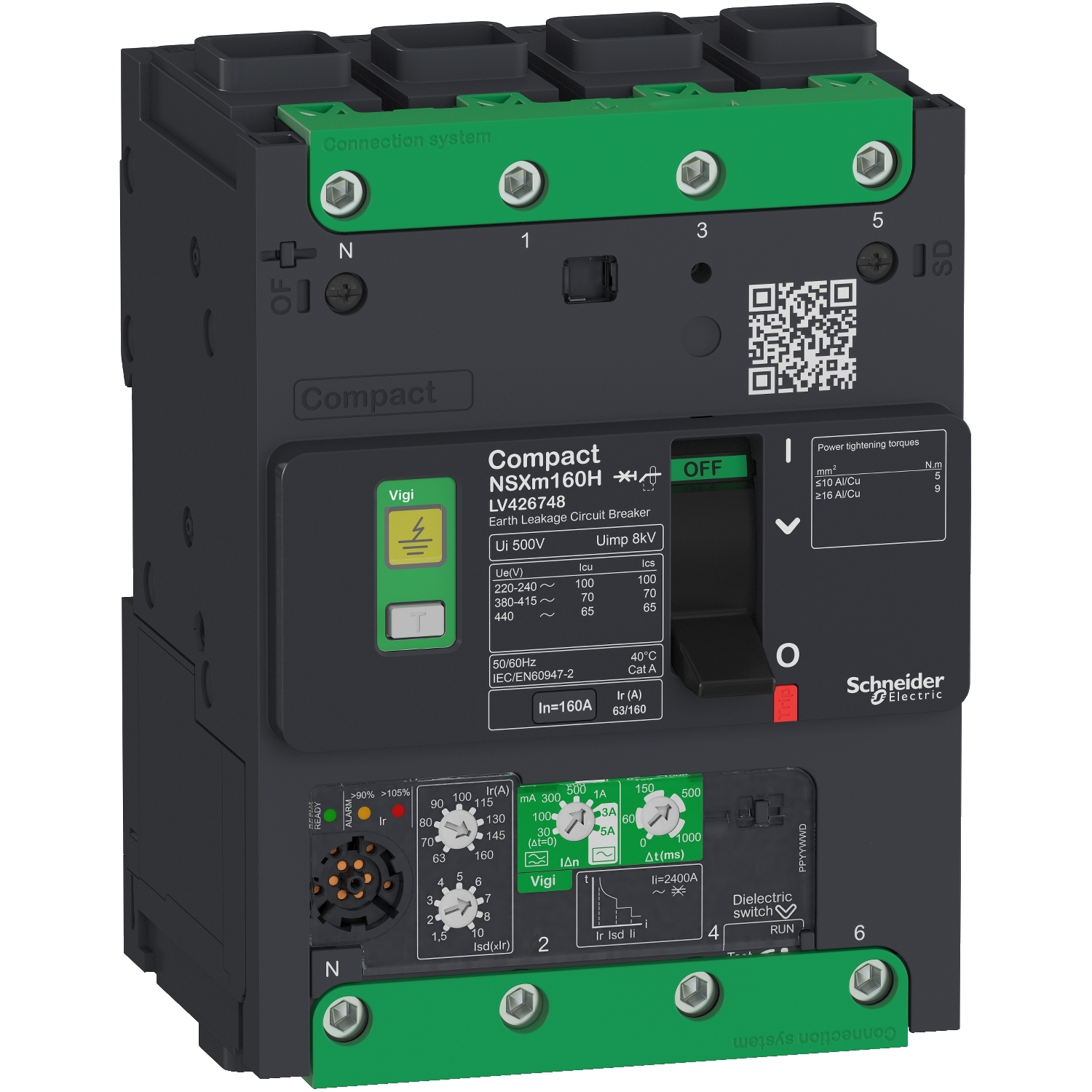 LV426745 Силовой автомат NSX, 70кА, 4P, 25А Schneider Electric Compact 