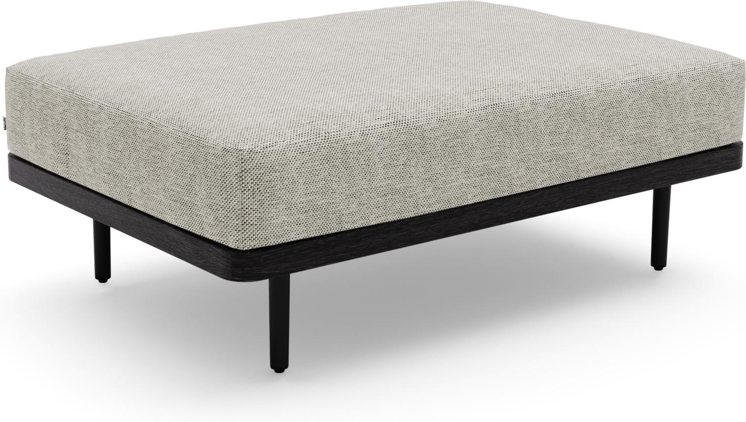 MNST1192 Большая скамеечка для ног / из teakового дерева nero black Manutti Flex