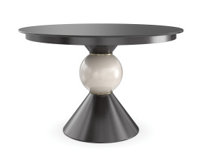 Круглый стеклянный обеденный стол