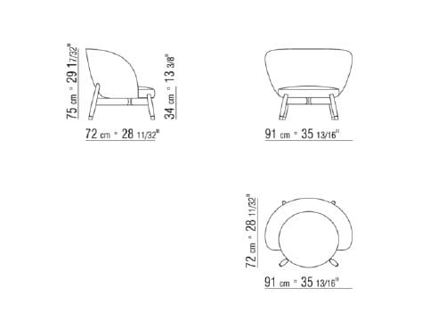 Кресло с подлокотниками Flexform ERI ARCH-00039641 - Вид №13