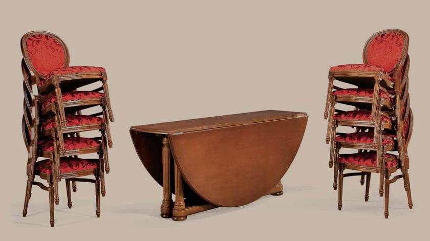 SCAPPINI & C Штабелируемый деревянный стул с тканевой набивкой 35th anniversary Se 253st - Вид №1