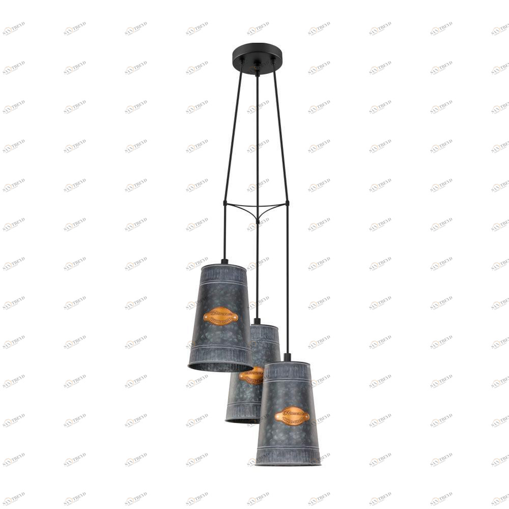 Люстра подвесная серая Eglo Honeybourne 43108 EGLO ДИЗАЙНЕРСКИЕ, HONEYBOURNE 00-3834125 Серый 