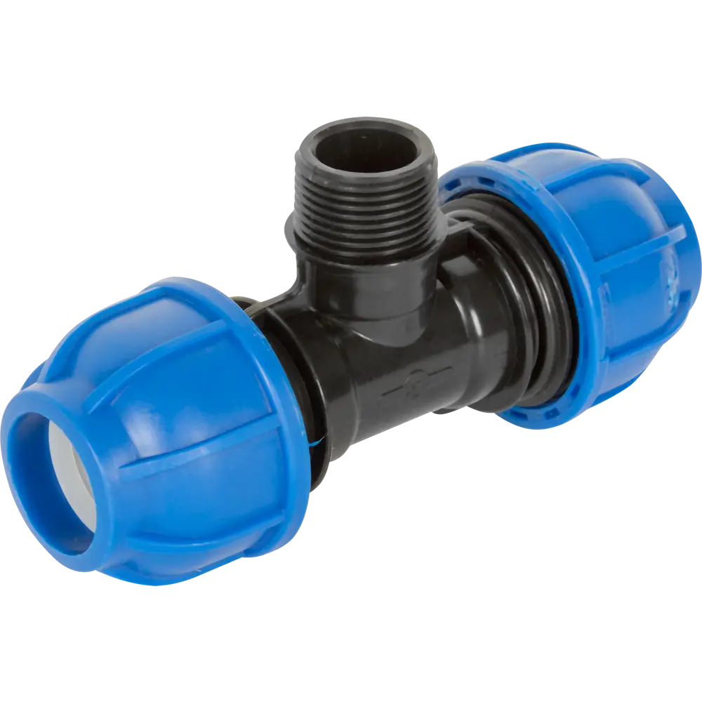 Тройник ПНД Unio ø3/4"х25х25 мм наружная резьба 82149031 STLM-2058712 