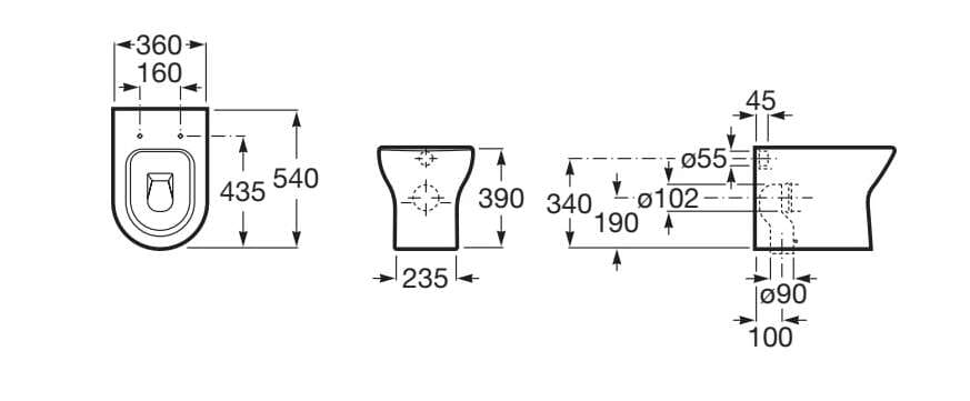 Напольный фарфоровый туалет Roca Nexo ARCH-00036717 - Вид №2