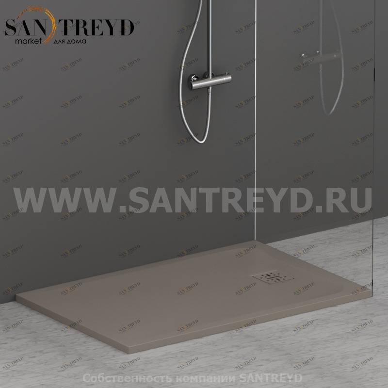 DP12080505 Душевой поддон 120х80 см цвет Кашемир Globo DOCCIAPIETRA Италия Ceramica Globo