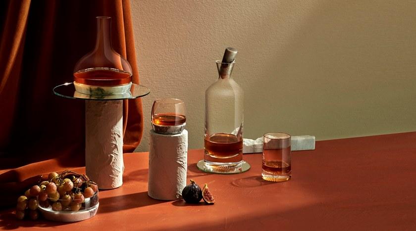 NUDE Хрустальный бокал для виски на мраморной основе Chill sun-id-1491020 - Вид №8