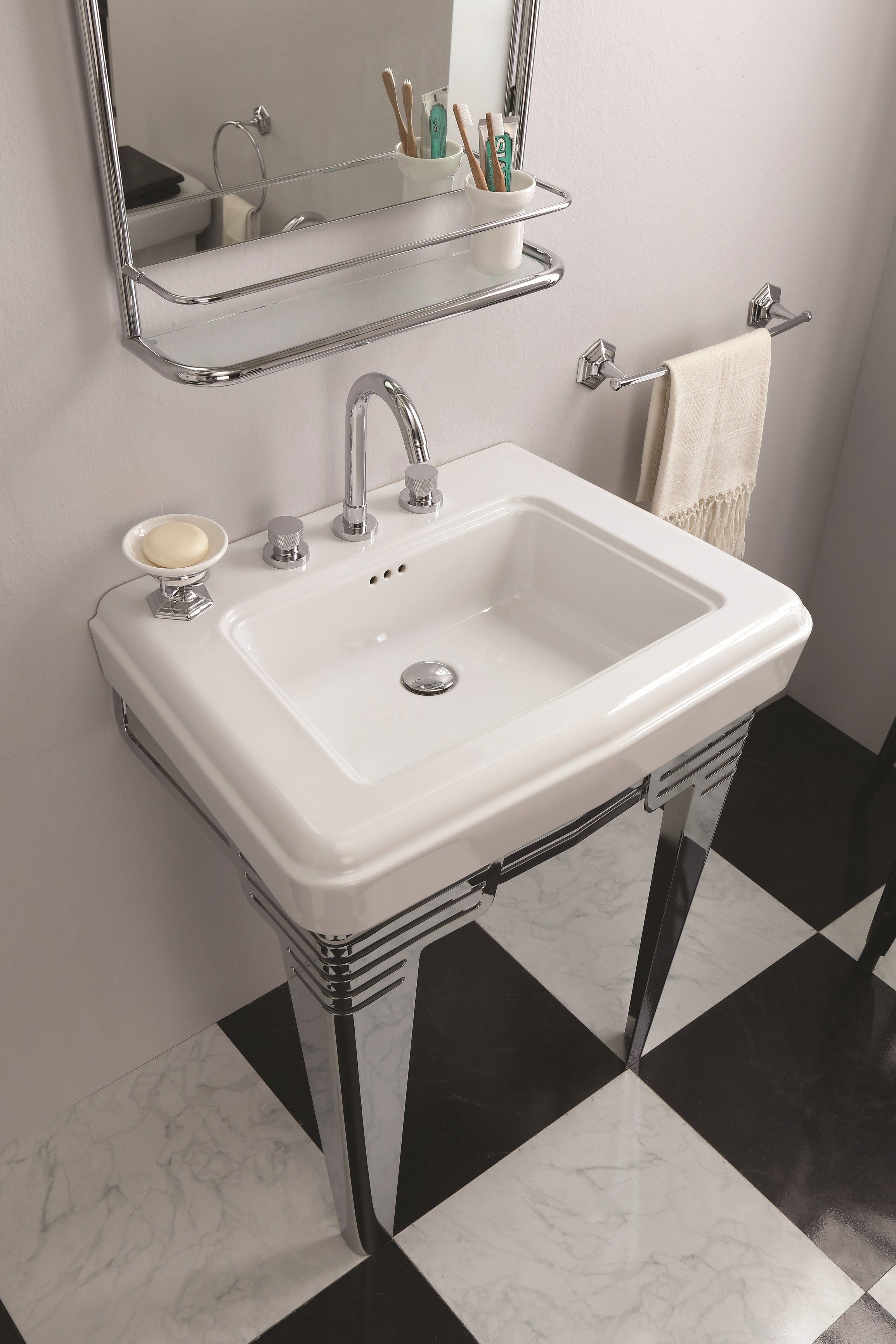 Керамическая раковина с одной консолью BLEU PROVENCE So Fifties ARCH-00061662 - Вид №1