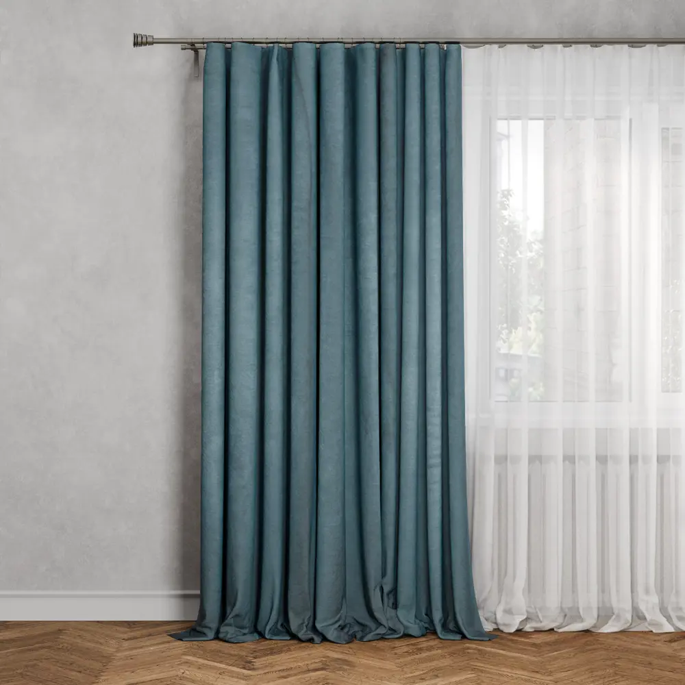 Штора Inspire Manchester с эффектом замши и скрытыми петлями 200x280 см 84712197 STLM-1045197