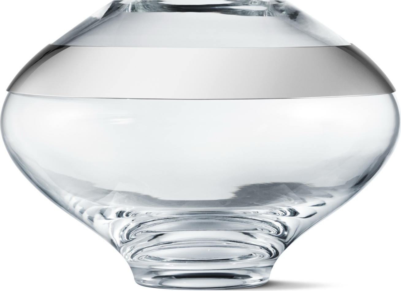 10661496 Georg Jensen Ваза Georg Jensen "Дуо" 18см Стекло 