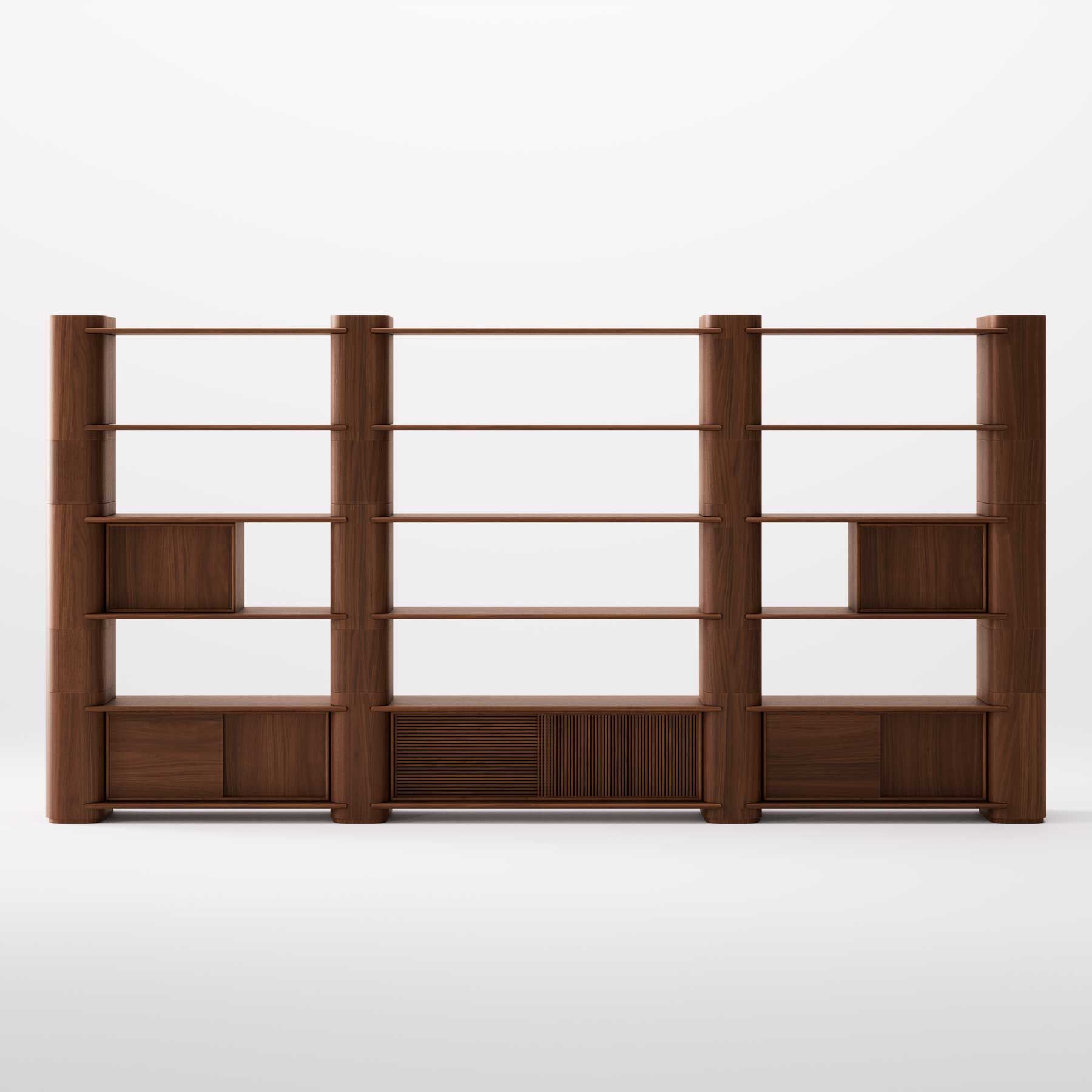 Деревянный самонесущий модульный книжный шкаф Wewood Path ARCH-00032308 - Вид №34