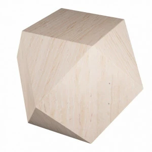 Прикроватная тумбочка дизайнерская беленый дуб "Многогранник" ODINGENIY  178338 Бежевый;дуб сонома