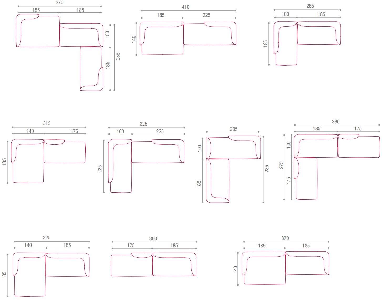 MDF Italia Модульный тканевый диван sun-id-1474683 - Вид №5