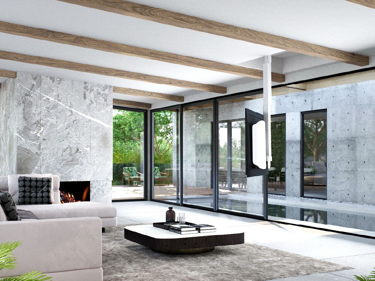 Потолочная подставка для телевизора с электроприводом Maior ARCH-00066149 - Вид №5