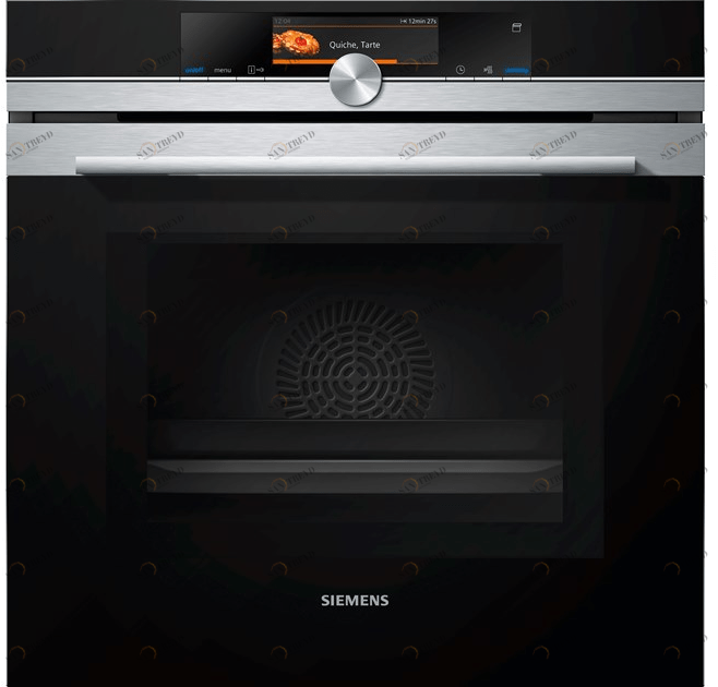 Siemens Многофункциональный пиролитический электрический духовой шкаф из нержавеющей стали и стекла Iq700 sun-id-1379440