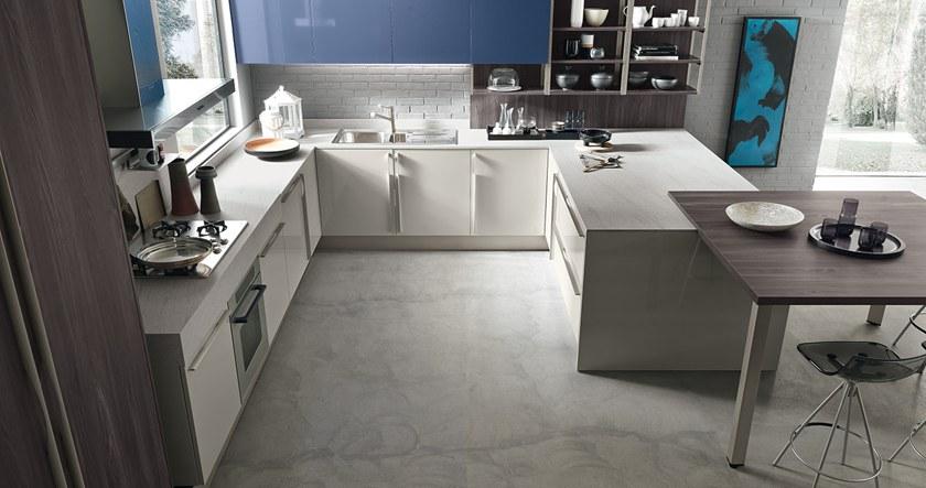 Febal Casa Модульная кухня из ламината с полуостровом sun-id-1369677 - Вид №1