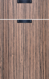 Фасады для кухни Модерн Фрезеровка «Модерн Гроссето» Зебрано темное №119