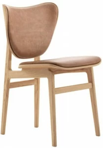 NORR11 Стул из дуба с кожаной обивкой Elephant